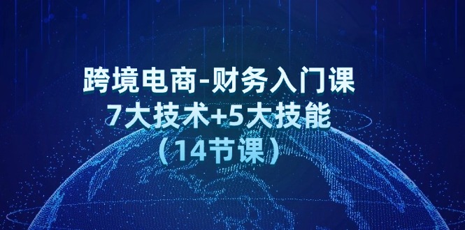 （12047期）跨境电商-财务入门课：7大技术+5大技能（14节课）-中创网_分享创业项目_助您在家赚钱