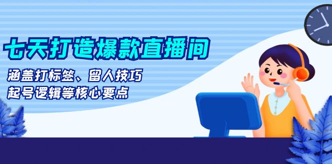 （13382期）七天打造爆款直播间：涵盖打标签、留人技巧、起号逻辑等核心要点-中创网_分享创业项目_助您在家赚钱