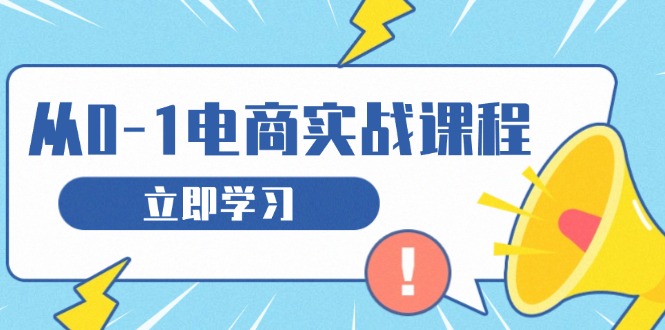 （13594期）从零做电商实战课程，教你如何获取访客、选品布局，搭建基础运营团队-中创网_分享创业项目_助您在家赚钱